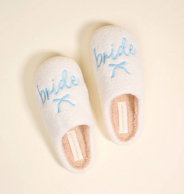The Darling Effect Bride Fuzzy Slippers