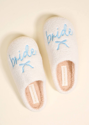 The Darling Effect Bride Fuzzy Slippers