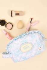The Darling Effect Mrs. Essentials Quilted Cosmetic Pouch in Something Blue