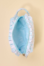 The Darling Effect Mrs. Essentials Quilted Cosmetic Pouch in Something Blue