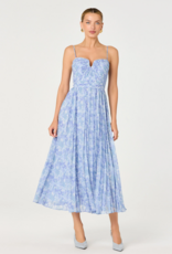 ASTR Bayley Floral Pleated Maxi Dress