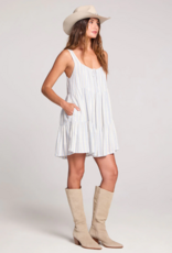 Saltwater Luxe Laurent Mini Dress in Cloud Blue