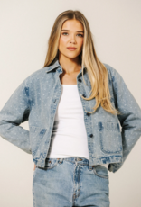 Brunette the Label Floral Magali Denim Jacket