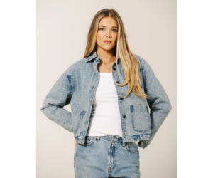 Floral Magali Denim Jacket - Adorn Boutique