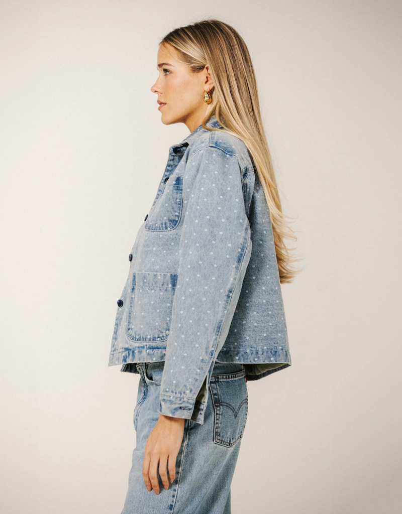 Brunette the Label Floral Magali Denim Jacket