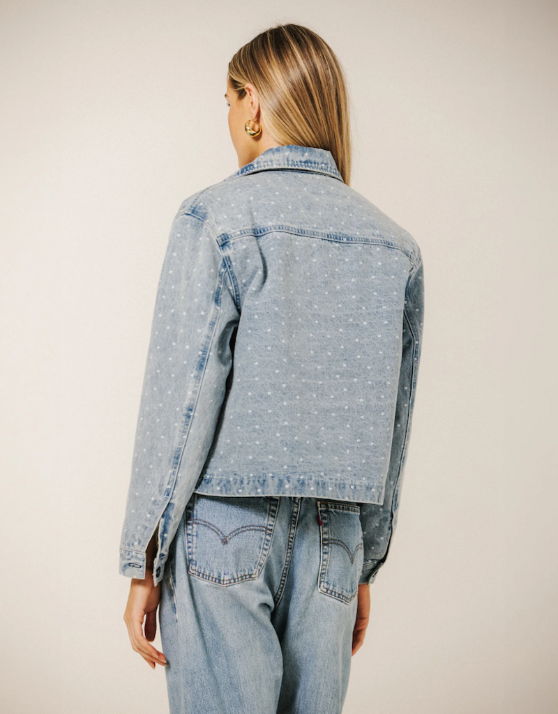 Brunette the Label Floral Magali Denim Jacket