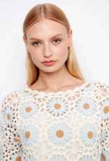 Charlie B Jean Flower Crochet Sweater