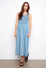 Charlie B Mabel Sleeveless Tencel Maxi Dress with Smocked Bodice