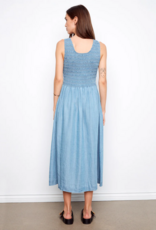 Charlie B Mabel Sleeveless Tencel Maxi Dress with Smocked Bodice