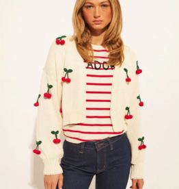 John and Jenn Ezra Cherry Pop Cardigan