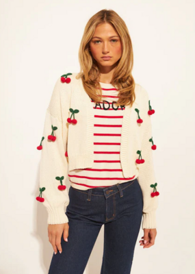 John and Jenn Ezra Cherry Pop Cardigan