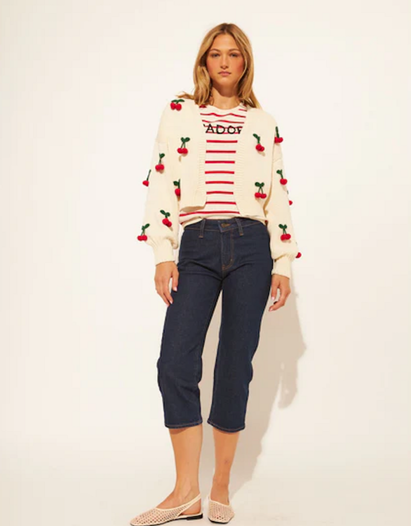 John and Jenn Ezra Cherry Pop Cardigan