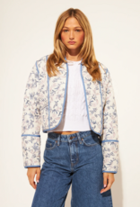 John and Jenn Marion Reversible Quilted Jacket in Iris Vines