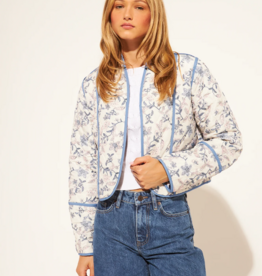 John and Jenn Marion Reversible Quilted Jacket in Iris Vines