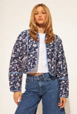 John and Jenn Marion Reversible Quilted Jacket in Iris Vines