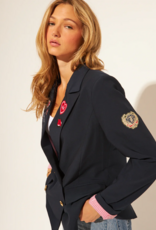 John and Jenn Blaine Blazer with Patch Applique in Heritage Indigo