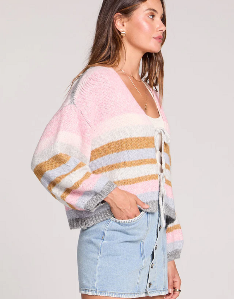 Saltwater Luxe Kiah Sweater in Multi Colour Stripe