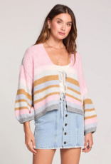 Saltwater Luxe Kiah Sweater in Multi Colour Stripe