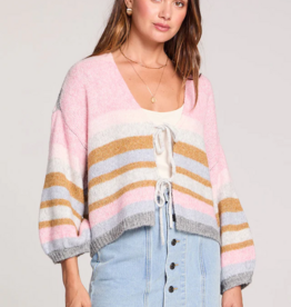 Saltwater Luxe Kiah Sweater in Multi Colour Stripe