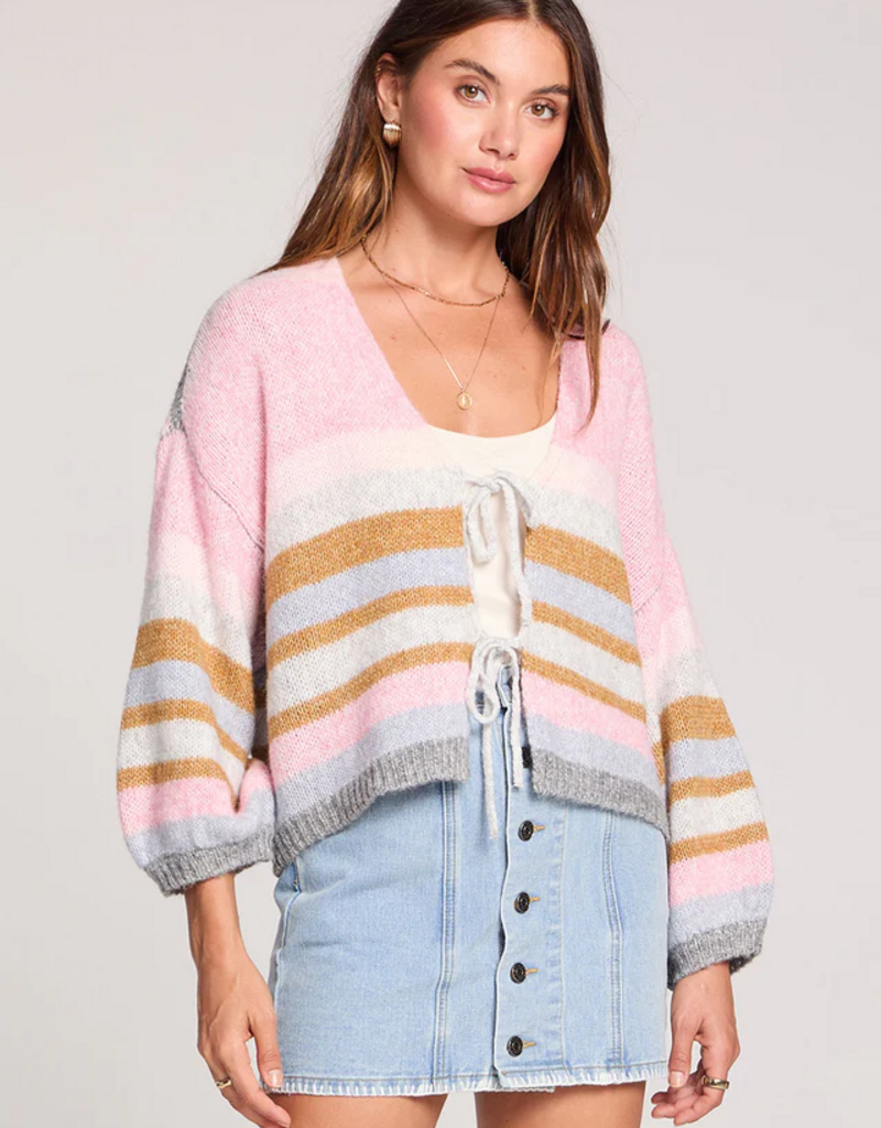 Saltwater Luxe Kiah Sweater in Multi Colour Stripe