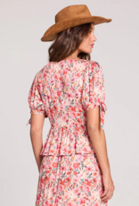 Saltwater Luxe Goldey Top in Pink Multi Floral