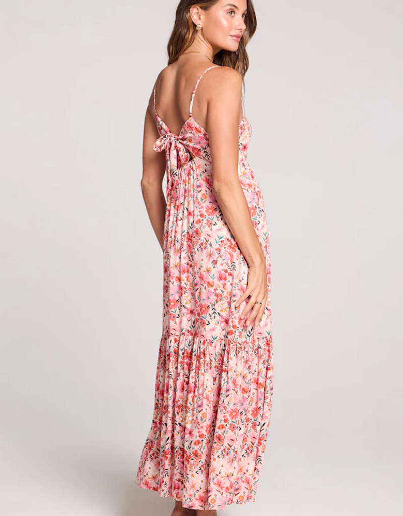 Saltwater Luxe Esme Maxi Dress in Pink Multi Floral