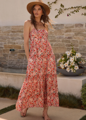 Saltwater Luxe Esme Maxi Dress in Pink Multi Floral