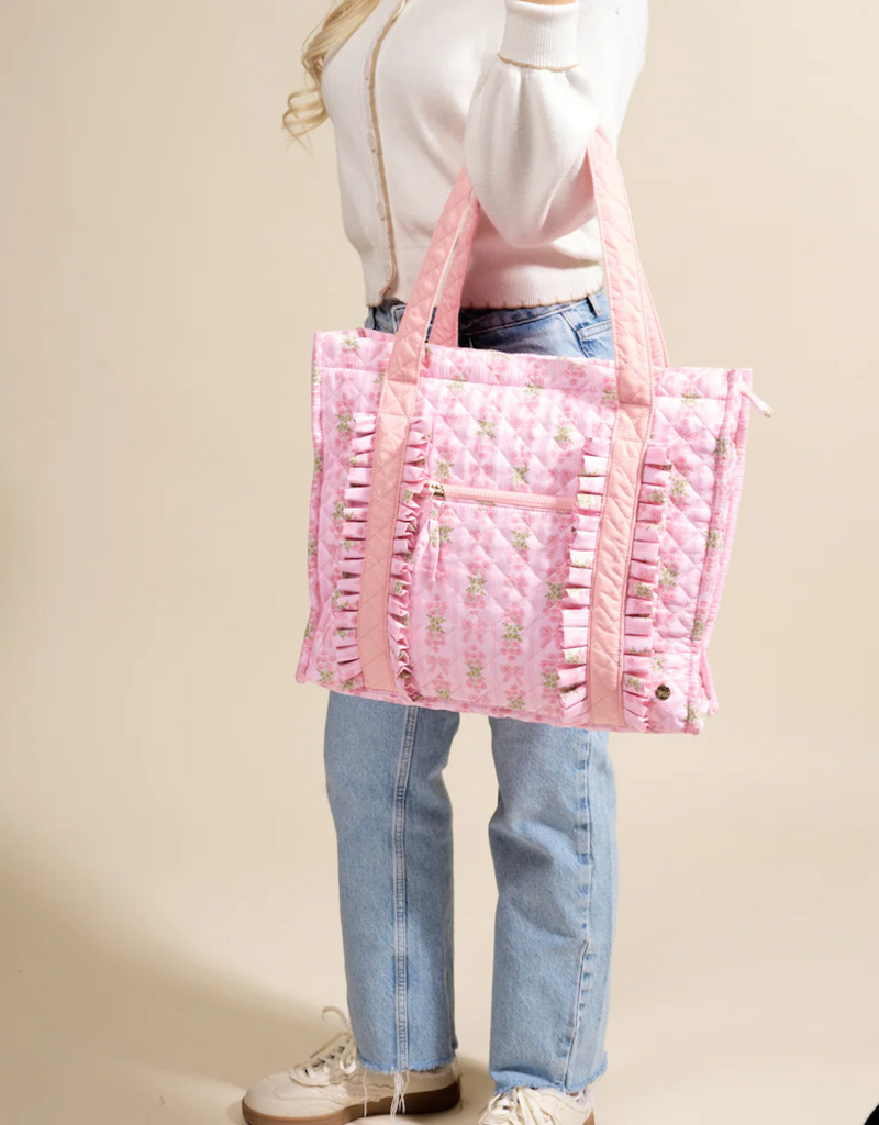 The Darling Effect Oh So Fancy Everyday Quilted Tote Bag