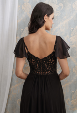 Soieblu Clara Flutter and Lace Maxi in Black