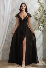 Soieblu Clara Flutter and Lace Maxi in Black