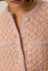 Des Petits Hauts April Sleeveless Knit Vest in Multicolour Tweed