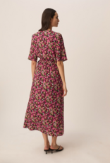 Des Petits Hauts Elaly Garden Print Midi Wrap Dress