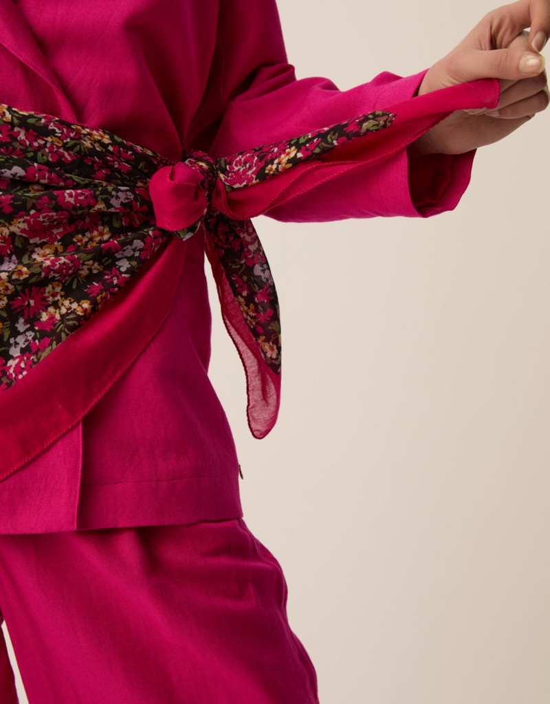 Des Petits Hauts Napi Garden Printed Scarf