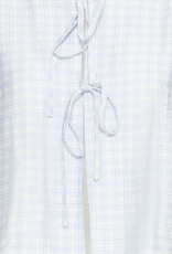 ICHI Hetta Shirt in Powder Blue Gingham (FINAL SALE)
