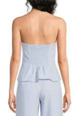 Lucy Paris Clemetine Halter Vest with Bows in Blue