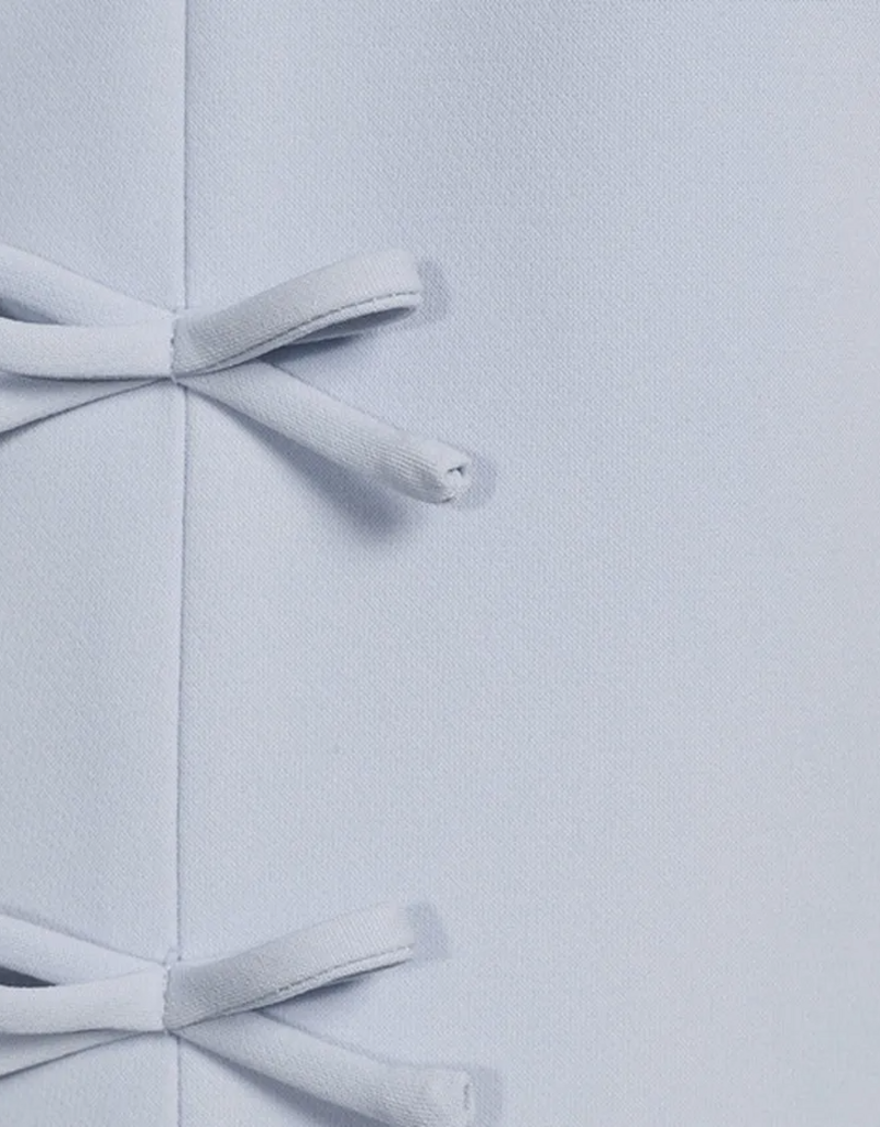 Lucy Paris Clemetine Halter Vest with Bows in Blue