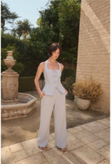 Lucy Paris Clemetine Halter Vest with Bows in Blue