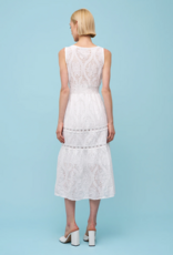 ASTRID 100% Cotton Eyelet Midi Dress