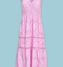 ASTRID Cotton Eyelet Midi Dress