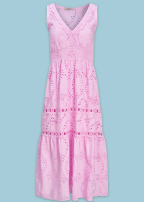 ASTRID Cotton Eyelet Midi Dress