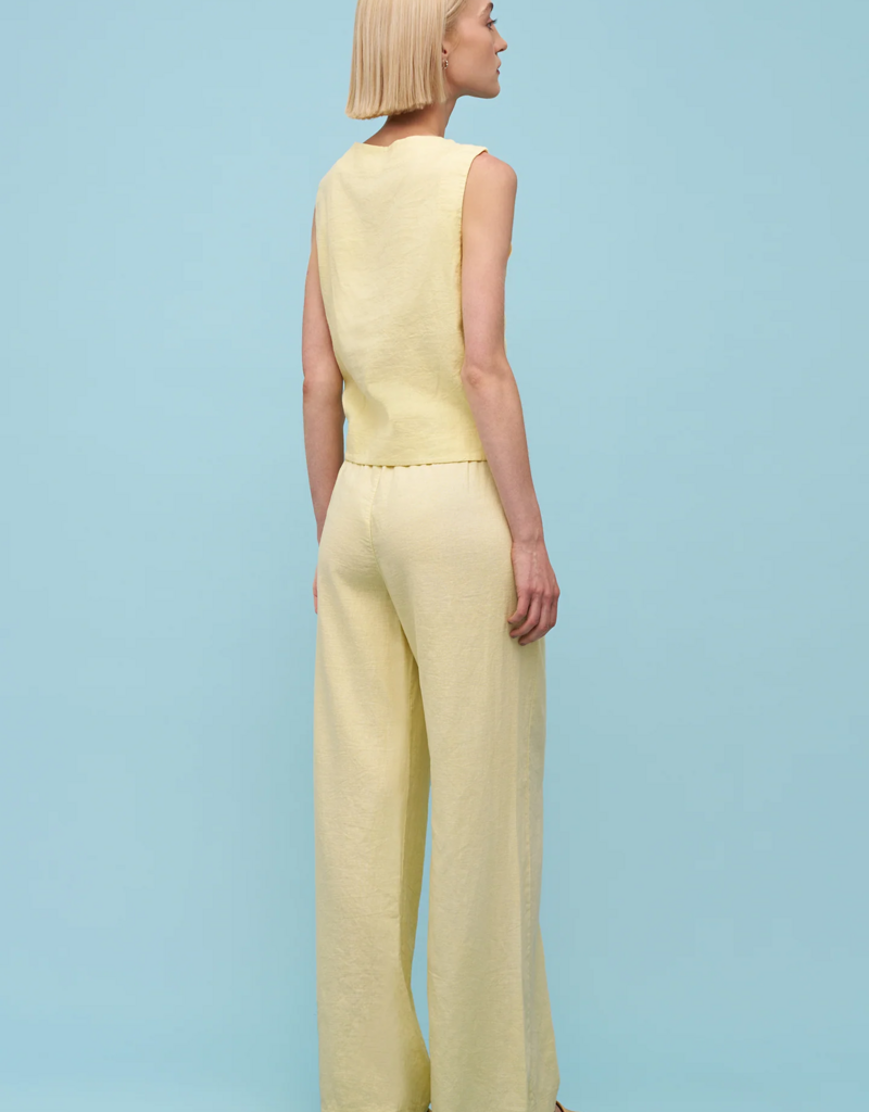 ASTRID Carly Linen Pant in Bright Yellow