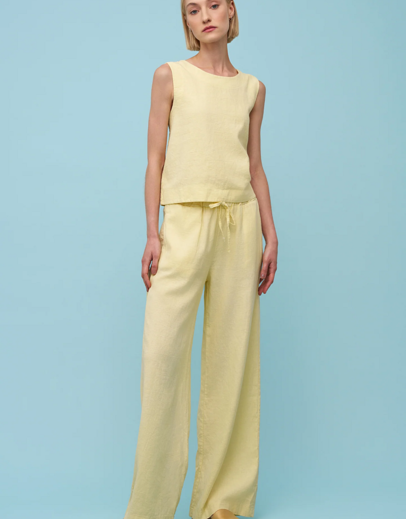 ASTRID Carly Linen Pant in Bright Yellow