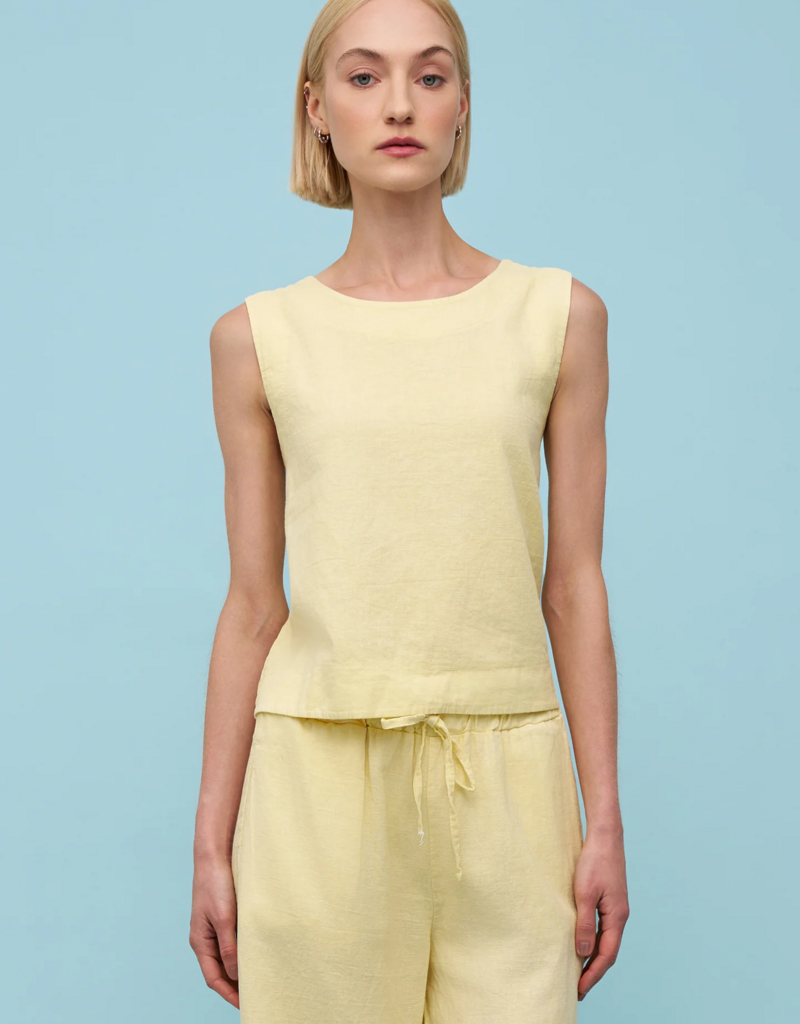 ASTRID Carly Linen Pant in Bright Yellow