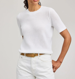 Gentle Fawn Faye Knit Top in White