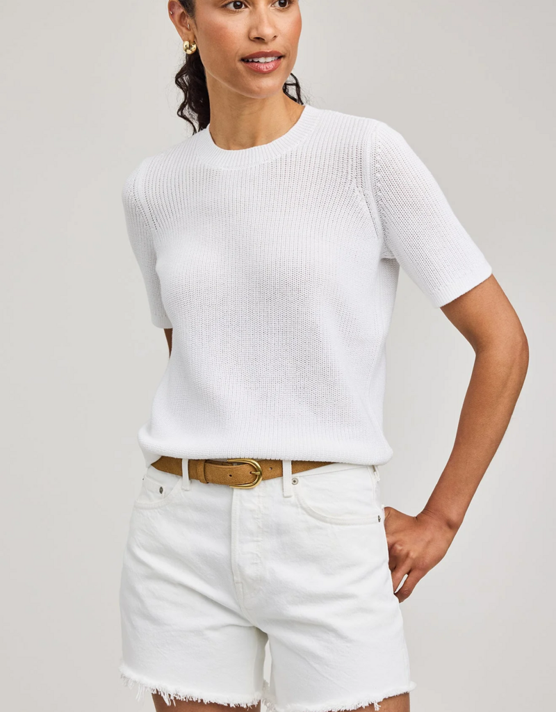 Gentle Fawn Faye Knit Top in White