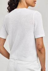 Gentle Fawn Faye Knit Top in White