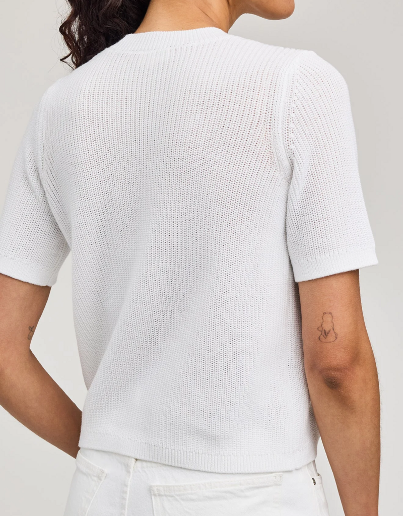 Gentle Fawn Faye Knit Top in White