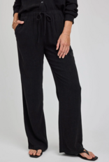 Gentle Fawn Finley Linen Blend Pant in Black