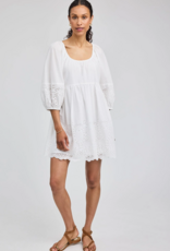 Gentle Fawn Coralina 100% Cotton Eyelet Mini Dress in White