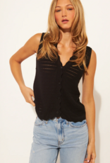 John and Jenn Remy Scallop Detail Knit Vest
